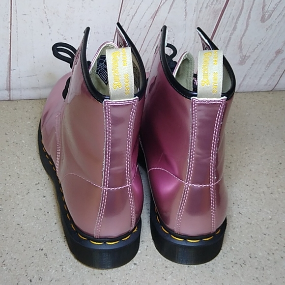 (NWOT) Dr. Marten's Vegan 'Pink Metallic' Women's Size 11 - Picture 7 of 9